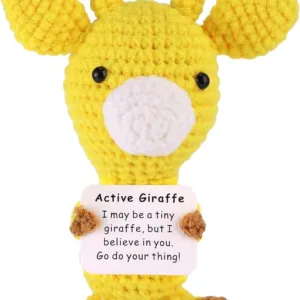 Positive Knitted Giraffe