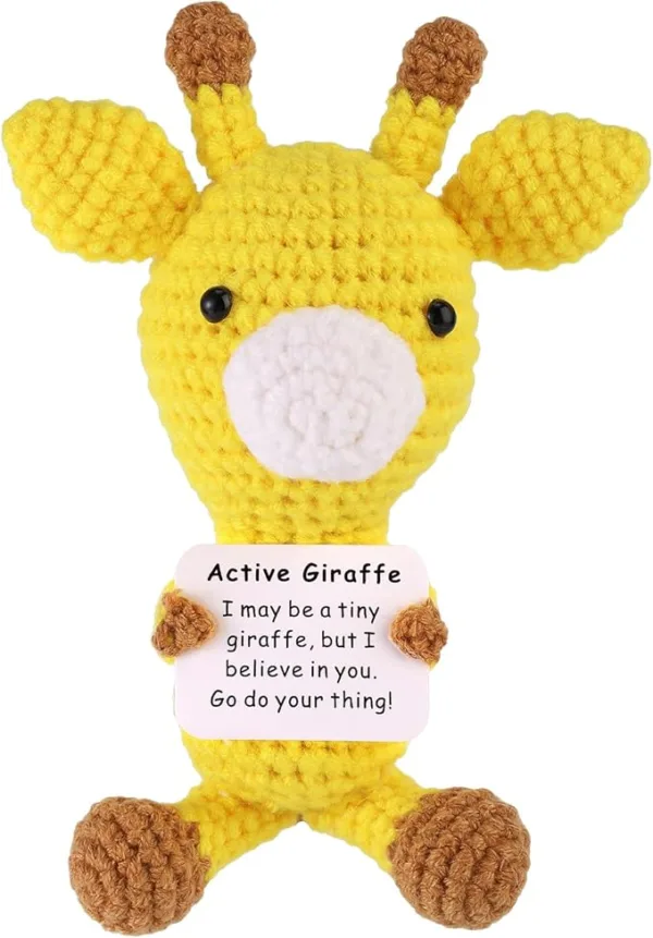 Positive Knitted Giraffe