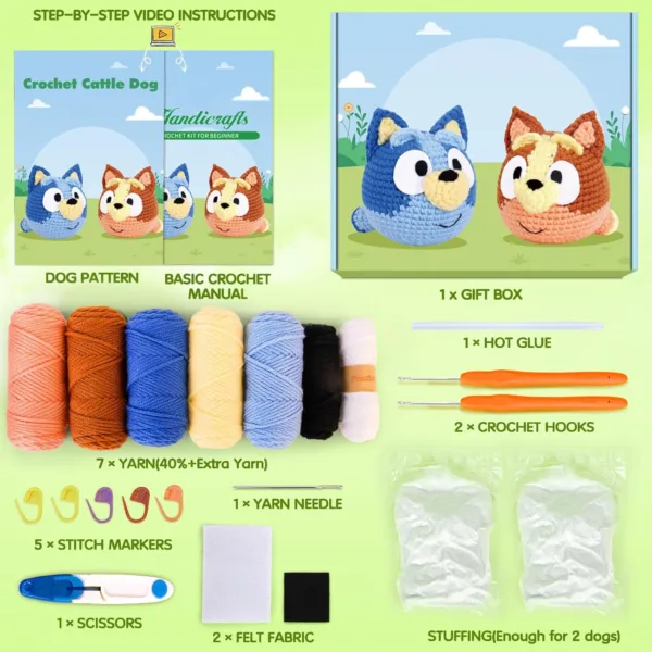 4 Pack Dinosaurs (40%+ Yarn) - Image 3